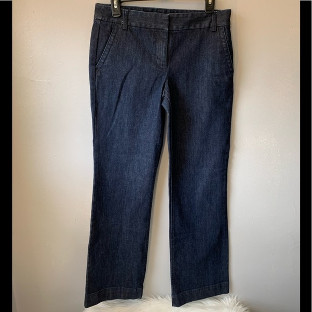 JCrew City Fit Wide Leg Denim Jeans